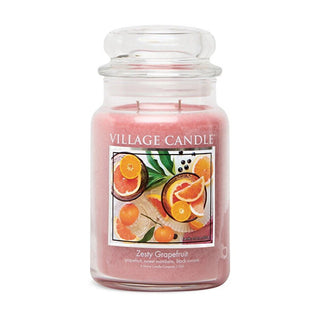 Village Candle Candela Profumata Zesty Grapefruit 602 G