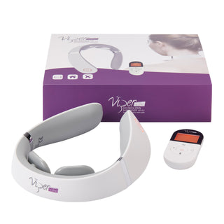 ViperPharm Vipernake Go Neck Pain , Wireless dal design ergonomico, massaggiatori, per collo, Vp-0.1, bianco, unisex, adulto