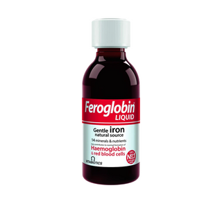 Vitabiotics Feroglobin Ferro Acido Folico Vitamina B12 B6 e Zinco Contribuisce alla normale formazione di globuli rossi e sciroppo di emoglobina 200 ml