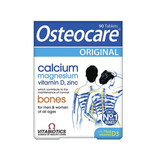 Vitabiotics Osteocare Original Vitamina D Magnesio Zinco e Calcio Mantenimento di un sistema scheletrico sano Vitamine 90 capsule