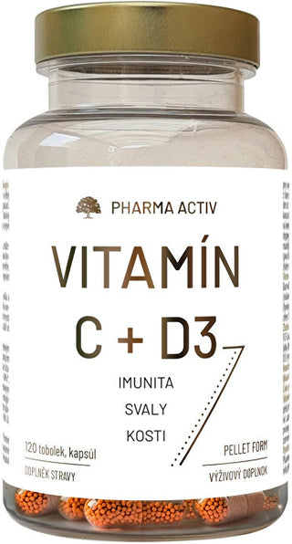 Pharma activ Vitamin C + D3 120 capsules