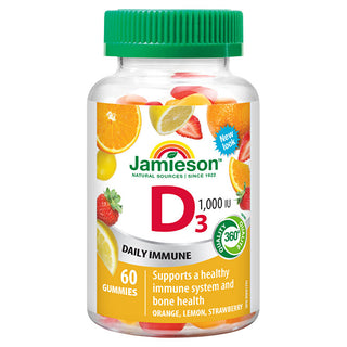 Jamieson Vitamin D3 1000 IU 60 jelly lozenges