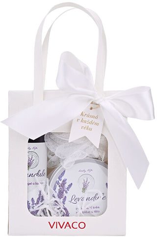 Vivaco Borsa regalo di cosmetici con olio di lavanda