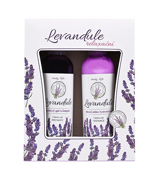 Vivaco Lavender PREMIUM gift box - Lozione corpo, Gel doccia