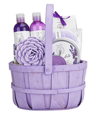 Vivaco Cesto regalo di cosmetici con olio di lavanda
