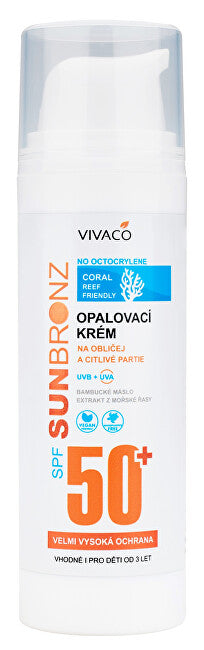 Vivaco Facial sunscreen SPF 50+ Coral friendly 50 ml