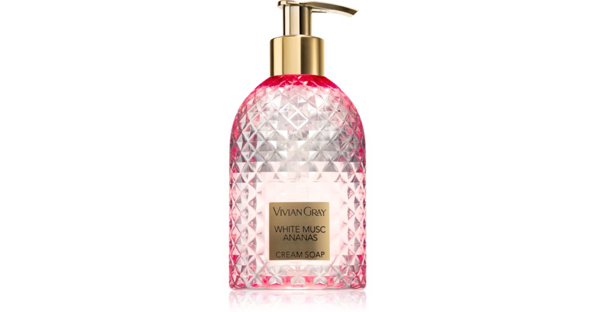 Vivian gray Mydło w kremie White Musk & Pineapple - Kremowe mydło w płynie do rąk - 300ml