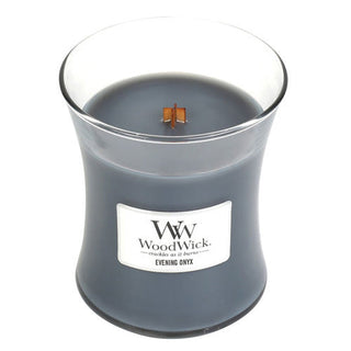 Woodwick Vaso candela profumata Evening Onyx 275 g