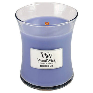 Woodwick Vaso candela profumata Lavanda Spa 275 g