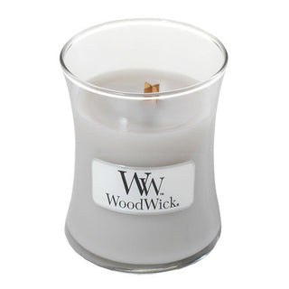 Woodwick Vaso candela profumato Warm Wool 85 g