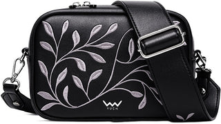Vuch borsa a tracolla da donna Massimo Mini Leaves Black