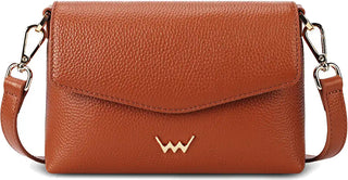 Vuch Borsa A Tracolla In Pelle Da Donna Leyra Marrone