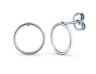 Vuch Orecchini Minimalisti In Acciaio Anello Qupia Silver