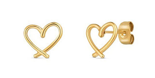 Vuch Minimalist gold-plated Orecchini Emery Gold Hearts