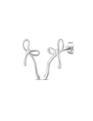 Vuch Modern steel Orecchini Bows Stellara Silver