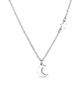 Vuch Kiral Silver Moon Ciondolo Collana