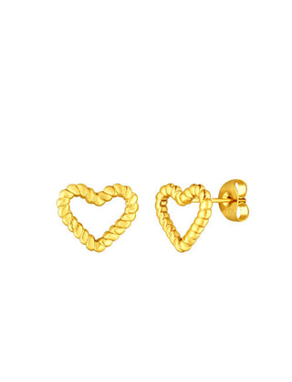 Vuch Gold-plated Orecchini with a heart motif Arisca Gold