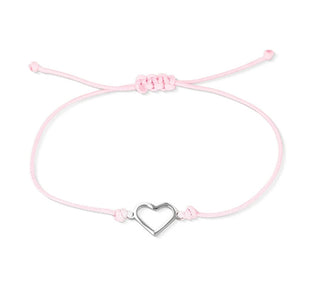Vuch Romantic textile Bracciale con heart Siope Silver