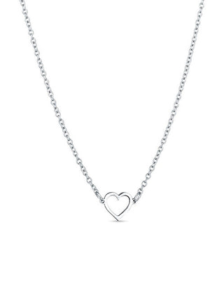 Vuch Collana Romantica In Acciaio Cuore Vrisan Argento
