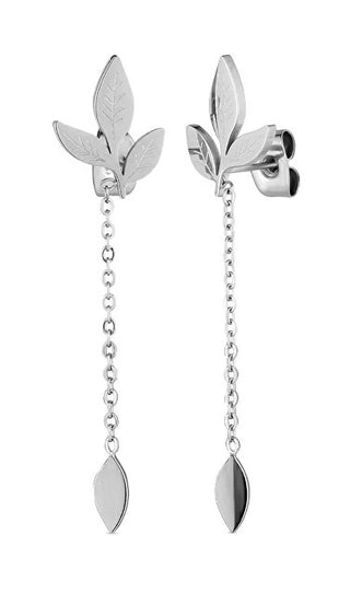 Vuch Matching Gleam Silver Steel Drop Orecchini