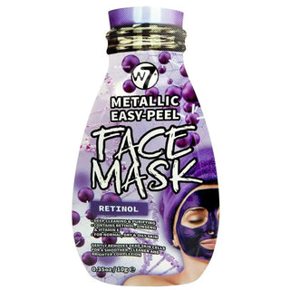W7 Retinolo metallizzato Easy-Peel, maschera peel-off, viso, 10 g