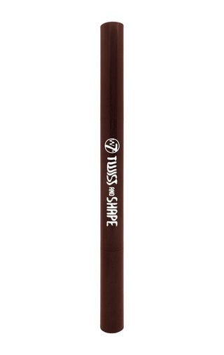 W7 Twist And Shape, matita per sopracciglia in crema, marrone scuro, 0,25 g