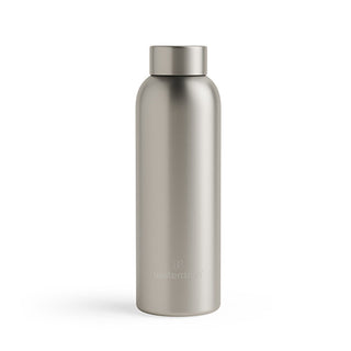 Waterdrop Thermo stainless steel bottle metallic 600 ml - Grey-brown matt