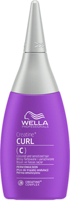 Wella профессиональный Перманент для окрашенных, поврежденных и вьющихся волос Creatina+ (Эмульсия) 75 мл
