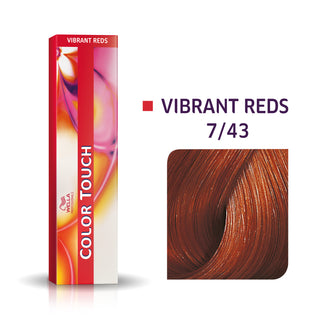 Wella Professionals Color Touch Tinta per capelli semipermanente senza ammoniaca 7/43 Biondo medio rosso dorato 60 ml