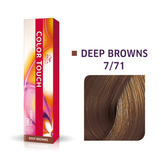 Wella Professionals Color Touch Semi-Permanent Hair Dye Without Ammonia 7/71 Medium Blonde Ash Brown 60 ml
