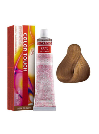 Wella Professionals Color Touch Semi-Permanent Hair Dye Without Ammonia 8/73 Light Blonde Brown Gold 60 ml