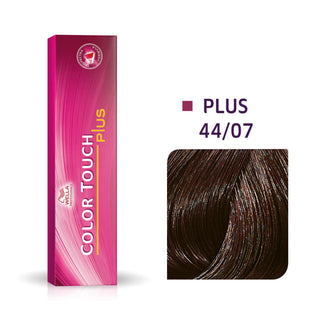 Wella Professionals Color Touch Plus Tinta per capelli semipermanente senza ammoniaca 44/07 Castano medio intenso naturale 60 ml