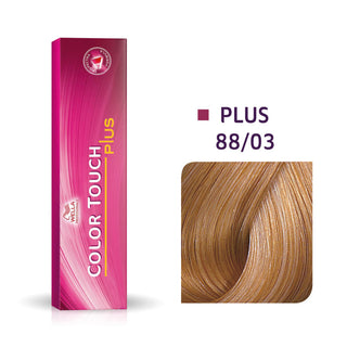 Wella Professionals Color Touch Plus Tinta per capelli semipermanente senza ammoniaca 88/03 Biondo chiaro intenso dorato naturale 60 ml