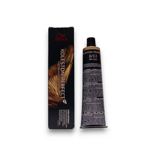 Wella Professionals Koleston Perfect Me+ Tinta permanente per capelli 8/03 Biondo chiaro naturale dorato 60 ml