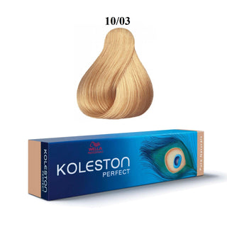 Wella Professionals Koleston Perfect Tinta permanente per capelli 10/03 Biondo dorato naturale brillante 60 ml