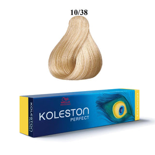Wella Professionals Koleston Perfect Tinta permanente per capelli 10/38 Biondo chiaro brillante blu dorato 60 ml