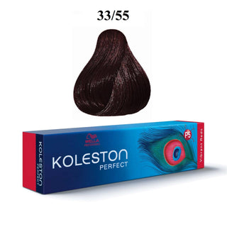Wella Professionals Koleston Perfect Tinta permanente per capelli 33/55 Castano scuro mogano intenso 60 ml
