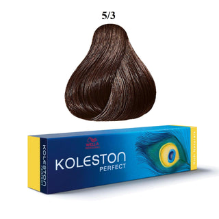 Wella Professionals Koleston Perfect Tinta permanente per capelli 5/3 Castano chiaro dorato 60 ml