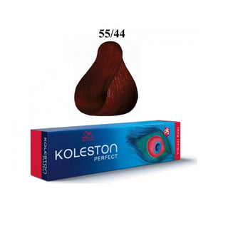 Wella Professionals Koleston Perfect Tinta permanente per capelli 55/44 Castano chiaro intenso rosso 60 ml