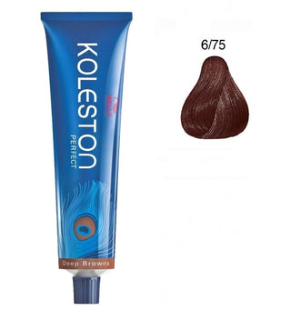 Wella Professionals Koleston Perfect Tinta permanente per capelli 6/75 Biondo scuro Castano mogano 60 ml