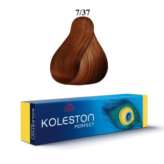 Wella Professionals Koleston Perfect Tinta Permanente per Capelli 7/37 Biondo Medio Castano Dorato 60 ml