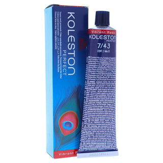 Wella Professionals Koleston Perfect Tinta permanente per capelli 7/43 Biondo medio rosso dorato 60 ml