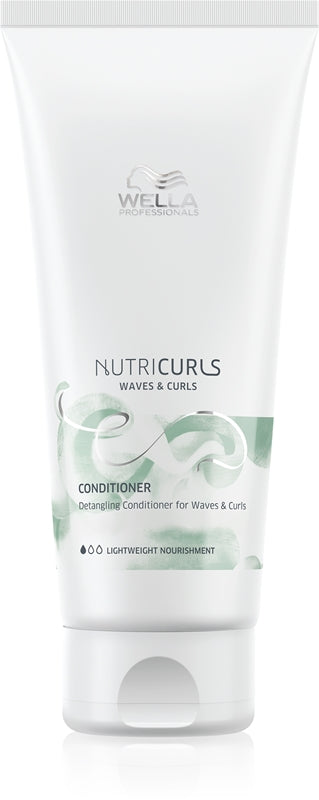 Wella Nutricurls Waves and Curls -hoitoaine - Ravitseva hoitoaine laineikkaille ja kiharille hiuksille - 200ml