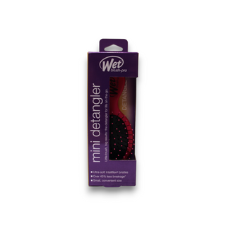 Wet Brush Detangler - Mini escova desembaraçadora para cabelos rosa desembaraçante