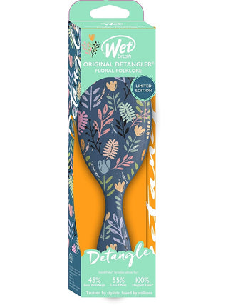Wet Brush Coleção Floral Folklore - Escova de cabelo desembaraçadora original WBR830 Vintage Woodland