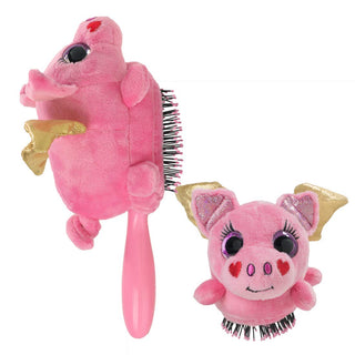 Wet Brush Escova de Pelúcia Flying Pig Desembaraçadora
