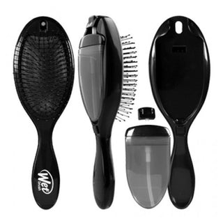 Wet Brush Tratamento desembaraçante 2 em 1 para cabelos pretos com escova desembaraçadora