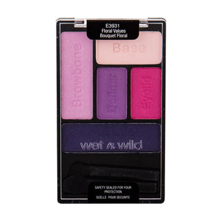 Paleta de sombras Wet n Wild Ícone de cor E3931 Valores florais 5 tons 6 g