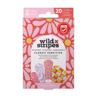 Wild stripes Plasters Classic Sensitive Pastel Fun Plasters 20 pcs