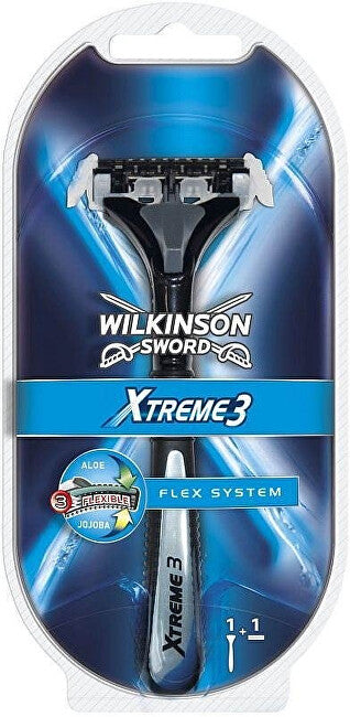 Wilkinson Sword Men's Razor + 1 Replacement Head Xtreme3 System 